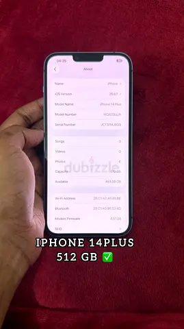 iPhone 14 Plus - 512GB, Good Working Condition