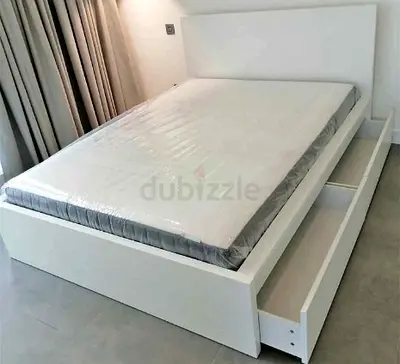 Ikea Queen Size Bed with Mattress Available in Perfect Condition