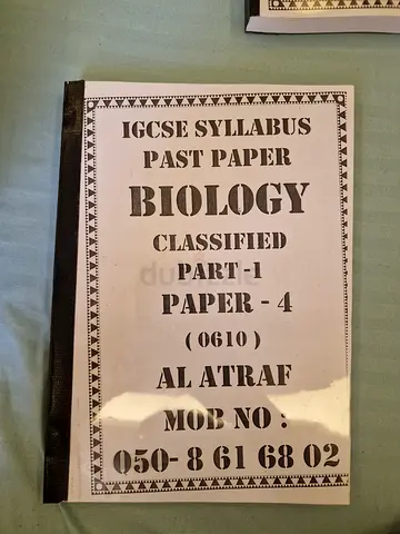 IGCSE UNIT 1 & 2 BIOLOGY PAST PAPERS