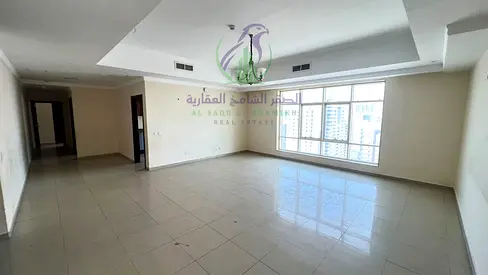 غرفتين وصالة مساحة واسعة وتشطيب حديث مع تكييف مجاني وجيم مجاني بلكون بأطلالة مفتوحة برج مميز قريب جدا لمخرج دبي