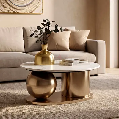 New Cavon Gizza NXT Genuine Marble Top Coffee Table