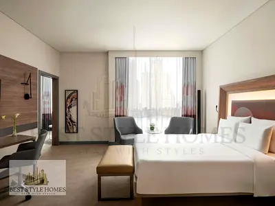 6 MONTHS BOOKING, MONTHLY PAYMENTS, One Bedroom Hall, Fully Furnished Hotel Apartment