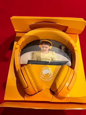 BuddyPhones Play+ Wireless Bluetooth Volume-Limiting Kids Headphones - NEW not used