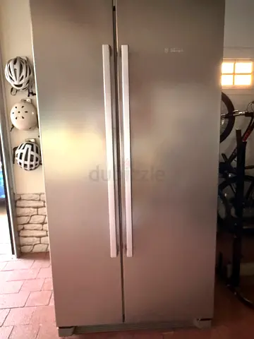 Stainless Steel Double Door Refrigerator - Good Condition