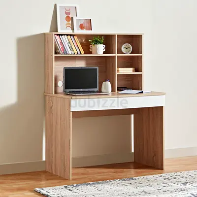 New Alford Patara Twin Drawer Study Desk with Hutch