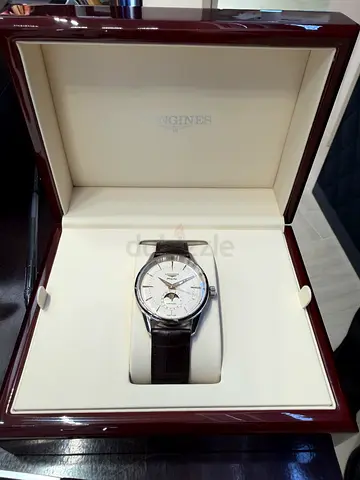 Longines Flagship Heritage Moonphase 38.5mm Ivory Dial Leather Watch L48154782