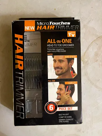 Never used - Micro Touch Switchblade 2-in-1 hair trimmer and body groomer
