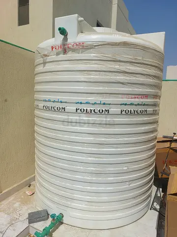 Large Polyethylene Water Storage Tank - 1000L (Used)