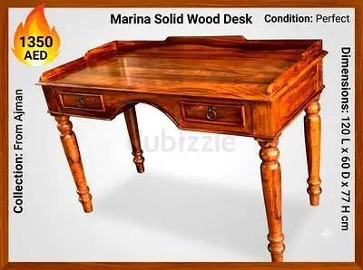 Marina solid wood desk