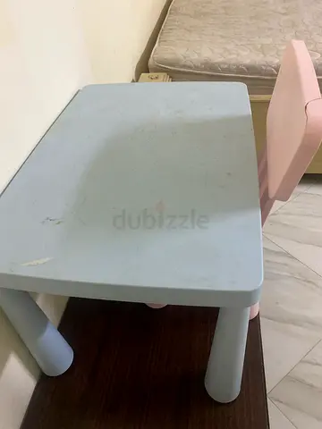 Kids chair and table first throw away price