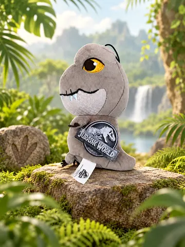 Jurassic World T-Rex Dinosaur Plush Toy – Grey