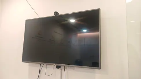 42-inch Wall-mounted Flat Panel TV with Webcam — Good Condition
