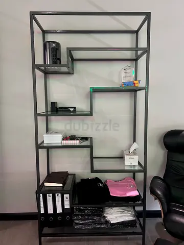 Industrial Metal Shelving Unit - 5-Tier Open Bookcase