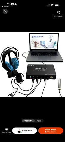 Biophilia Tracker Biofeedback Device with Sensors and Headset + black box