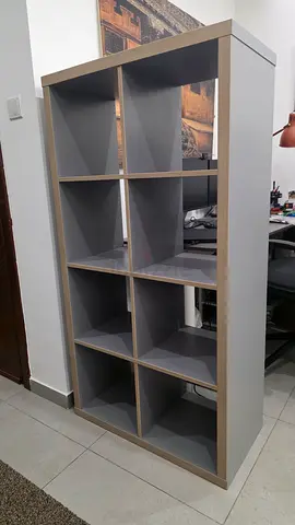 IKEA Kallax-style 8-cube Shelf Unit in Light Grey (up to 3 units)