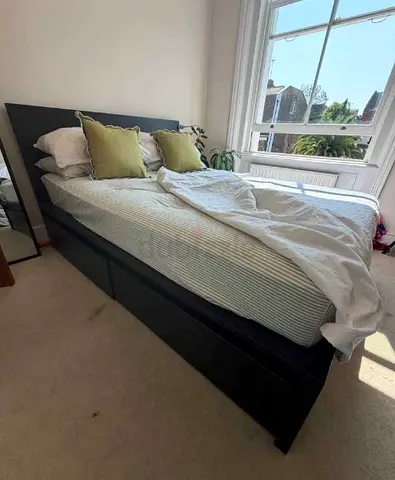 Ikea Queen Size Bed with Mattress Available in Perfect Condition