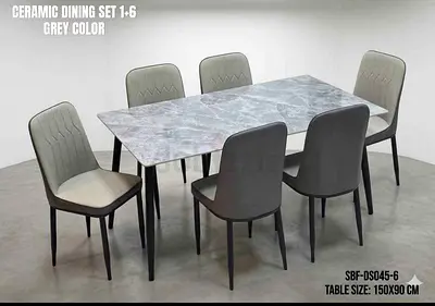 Brand new Top Marble dinning Table with 6 Chairs Available