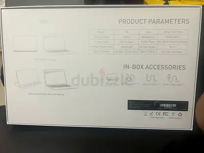 second monitor for laptops V2COM Portable 15.6" USB-C Portable Laptop Monitor (P4)