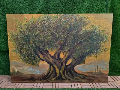 Hand Painted Original Painting | Giant tree Large Canvas Painting