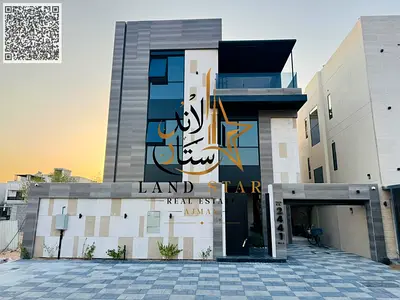 FOR SALE BRAND-NEW 3-STOREY SMART VILLA WITH SUPER DELUXE FINISH & PRIVATE POOL IN AL HELIO 2 AJMAN