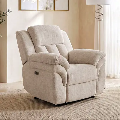 New Stanford Electric Power Armchair Fabric Recliner
