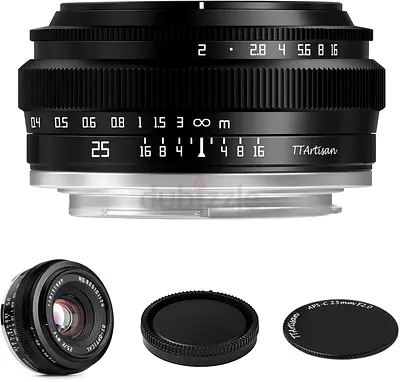 TTArtisan 25mm F2 Wide-Angle APS-C Camera Lens