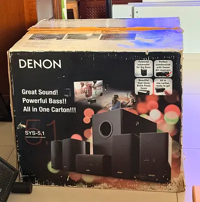 Denon SYS-5.1 Home Theater Speaker Package (boxed) - Black (negotiable)