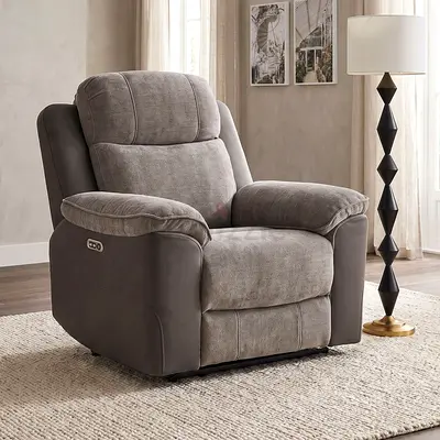 New Kingston Armchair Electric Power Fabric Recliner
