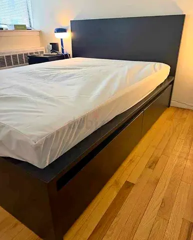 Ikea Queen Size Bed with Mattress Available in Perfect Condition