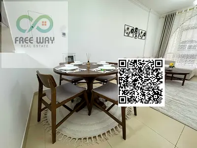 🔥 **شقة غرفة وصالة مفروشة للإيجار الشهري في عجمان** 🔥  📍 **الموقع: الجرف 2 – أبراج الياسمين** ✨ ثاني ساكن، شقة مفروشة بأثاث أنيق ومساحة واسعة، داخل