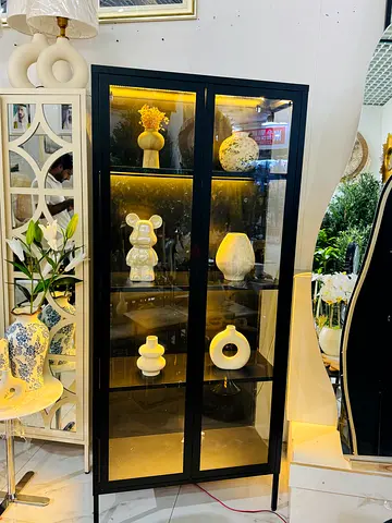 Black Glass Display Cabinet