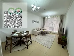 Furnished one-bedroom apartment with a living room available for monthly rent in Ajman; second occup