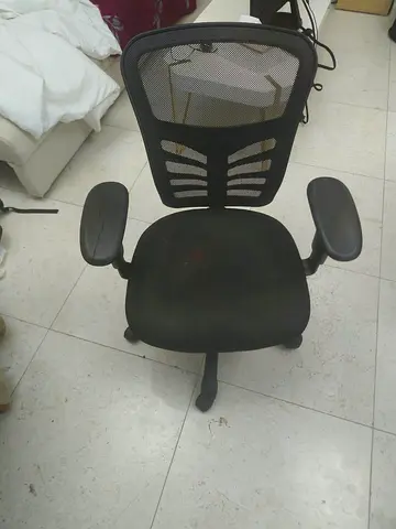 Black Mesh Ergonomic Office Chair with Flip-Up Arms