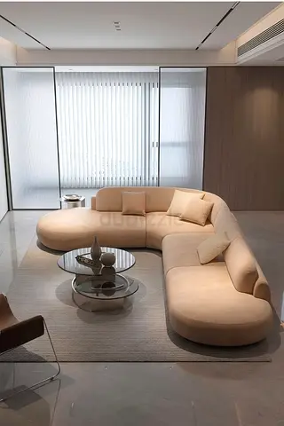 Stylish cozy 4 seater L shape modern sofa