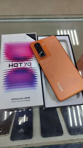 Infinix Hot 70 in Orange with Box - Good Condition
