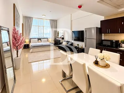 Semi-Furnished Studio | Marina & Pool View | Ready to Move In | Frankfurt Sports Tower