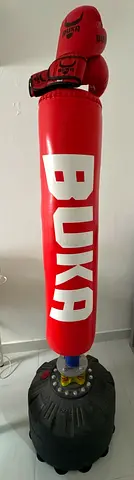 BUKA freestanding punching bag with gloves - excellent condition