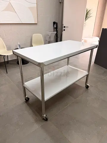 Stainless Steel Table on Wheels