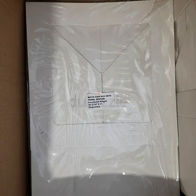 White Cake Boxes with Window - Bulk Pack (New)