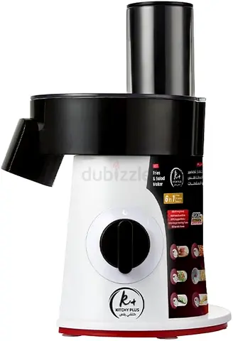 Kitchen Plus 6-in-1 Food Processor & Salad Maker - Compact