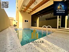 Modern two-story villa with a private pool and rooftop terrace; total area of 5,600. Price inc