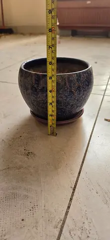 ​small Decorative Ceramic Plant Pot with Saucer