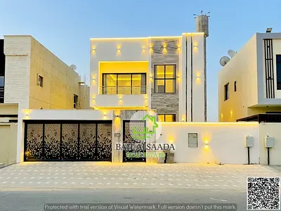 فيلا للايجار مع مسبح كبير خاص بمنطقه الزاهيه عجمان ا موقع متميز خلف كافه الخدمات اليوميه ا جاهزه للسكن الفوري