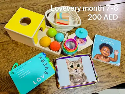 Lovevery Month 7-8 Play Kit with Toys & Board Books