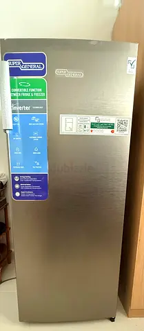 Super General 122L Single Door Fridge - Inverter, NEW Appliance.