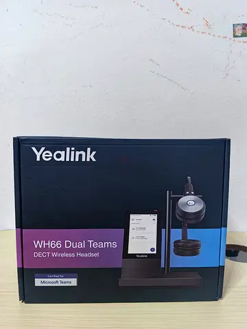 Yealink WH66 Dual Teams DECT Wireless Headset (Certified for Microsoft Teams) - New/Boxed