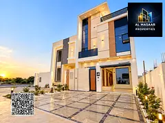 Townhouse for sale in Al Helio 2, Ajman | Features 5 master bedrooms, a majlis, a living room, a mai