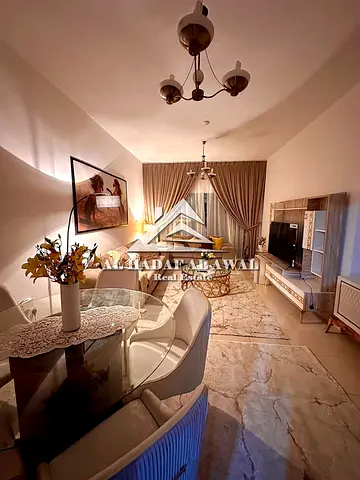 For monthly rent, 3BHK with spacious living room and 2 Bathrooms in Beach Tower 1, Sharjah area with free Wi-Fi