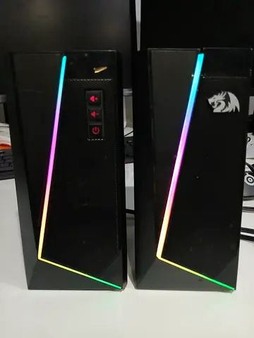 Pair of RGB PC Desktop Speakers (Gaming Style) - Works