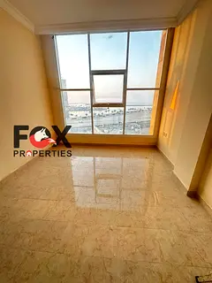 For annual rent on the Ajman Corniche – One bedroom and living room with a distinctive view.